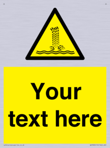 Custom warning artificial waterfall